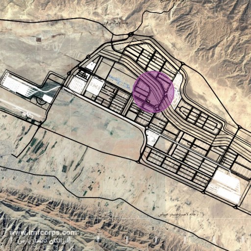 نقشه جانمائی کارخانه اکسید منیزیم در منطقه ویژه اقتصادی لامرد
